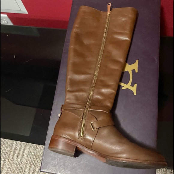Vince Camuto brown riding boots - Picture 2 of 7